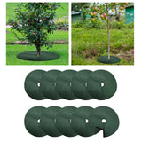 Maxbell 10Pcs Tree Mulch Rings for Weed Control Gardening Round Fruit Tree Protector M