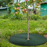 Maxbell 10Pcs Tree Mulch Rings for Weed Control Gardening Round Fruit Tree Protector XXL