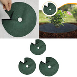 Maxbell Tree Mulch Rings for Weed Control Moisturizing with Hole Weed Barrier Fabric S