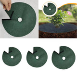 Maxbell Tree Mulch Rings for Weed Control Moisturizing with Hole Weed Barrier Fabric S