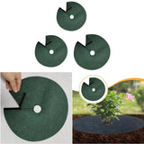 Maxbell Tree Mulch Rings for Weed Control Moisturizing with Hole Weed Barrier Fabric S