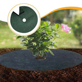 Maxbell Tree Mulch Rings for Weed Control Moisturizing with Hole Weed Barrier Fabric M