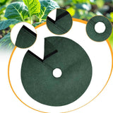 Maxbell Tree Mulch Rings for Weed Control Moisturizing with Hole Weed Barrier Fabric L