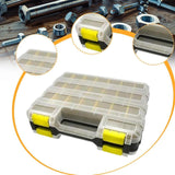 Maxbell Small Parts Organizer Double Sided Hardware Storage Box for Bolt Nails Beads