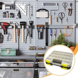 Maxbell Small Parts Organizer Double Sided Hardware Storage Box for Bolt Nails Beads