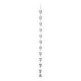 Maxbell Cup Rain Chain Ornament Iron Water Diverter for Outside House Decor Silver