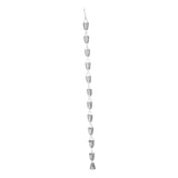 Maxbell Cup Rain Chain Ornament Iron Water Diverter for Outside House Decor Silver