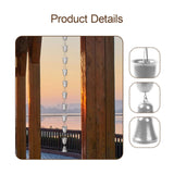 Maxbell Cup Rain Chain Ornament Iron Water Diverter for Outside House Decor Silver