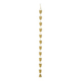 Maxbell Cup Rain Chain Ornament Iron Water Diverter for Outside House Decor Gold
