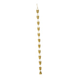 Maxbell Cup Rain Chain Ornament Iron Water Diverter for Outside House Decor Gold
