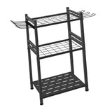 Maxbell Garden Tool Organizer Carbon Steel Stable Yard Tool Stand for Rake Hoe Broom