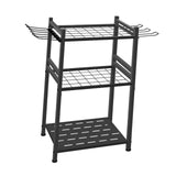 Maxbell Garden Tool Organizer Carbon Steel Stable Yard Tool Stand for Rake Hoe Broom