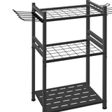 Maxbell Garden Tool Organizer Carbon Steel Stable Yard Tool Stand for Rake Hoe Broom