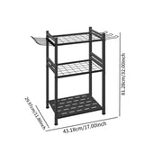 Maxbell Garden Tool Organizer Carbon Steel Stable Yard Tool Stand for Rake Hoe Broom