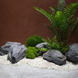 Maxbell Fake Rock Lightweight Decorative Crafts Landscape Rock for Porch Lawn Garden 45x19x22cm