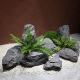 Maxbell Fake Rock Lightweight Decorative Crafts Landscape Rock for Porch Lawn Garden 45x19x22cm