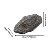 Maxbell Fake Rock Lightweight Decorative Crafts Landscape Rock for Porch Lawn Garden 45x19x22cm