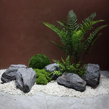 Maxbell Fake Rock Lightweight Decorative Crafts Landscape Rock for Porch Lawn Garden 37x26x12cm