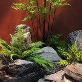 Maxbell Fake Rock Lightweight Decorative Crafts Landscape Rock for Porch Lawn Garden 35x21x15cm