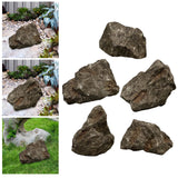 Maxbell Imitation Rock Weather Resistant Crafts Landscape Rock for Garden Lawn Porch 33x23x23cm