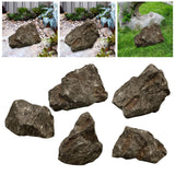 Maxbell Imitation Rock Weather Resistant Crafts Landscape Rock for Garden Lawn Porch 33x23x23cm