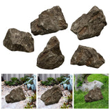 Maxbell Imitation Rock Weather Resistant Crafts Landscape Rock for Garden Lawn Porch 33x23x23cm