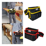 Maxbell Tool Belt Lightweight Versatile Tool Bag for Carpenters Plumber Electricians Yellow