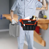 Maxbell Tool Belt Lightweight Versatile Tool Bag for Carpenters Plumber Electricians Red