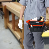 Maxbell Tool Belt Lightweight Versatile Tool Bag for Carpenters Plumber Electricians Red