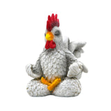 Maxbell Rooster Sculpture Resin Cute Animal Model Figure for Backyard Indoor Outdoor