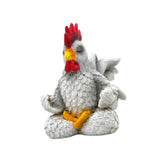 Maxbell Rooster Sculpture Resin Cute Animal Model Figure for Backyard Indoor Outdoor