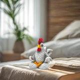 Maxbell Rooster Sculpture Resin Cute Animal Model Figure for Backyard Indoor Outdoor