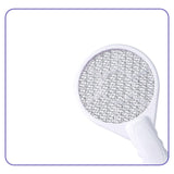 Maxbell Electric Swatter Compact Bug Zapper Racket for Home Indoor Outdoor Patio White