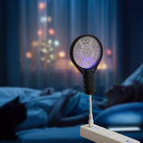 Maxbell Electric Swatter Compact Bug Zapper Racket for Home Indoor Outdoor Patio Black