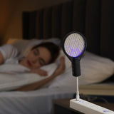 Maxbell Electric Swatter Compact Bug Zapper Racket for Home Indoor Outdoor Patio Black