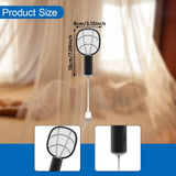 Maxbell Fly Killer Racket Swatter Mini Fly Zapper Racket for Bedroom Trips Home Black