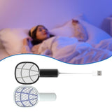 Maxbell Fly Killer Racket Swatter Mini Fly Zapper Racket for Bedroom Trips Home Black