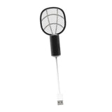 Maxbell Fly Killer Racket Swatter Mini Fly Zapper Racket for Bedroom Trips Home Black