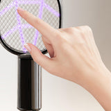 Maxbell Fly Killer Racket Swatter Mini Fly Zapper Racket for Bedroom Trips Home Black