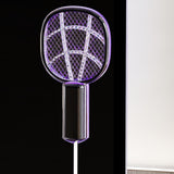Maxbell Fly Killer Racket Swatter Mini Fly Zapper Racket for Bedroom Trips Home Black