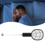 Maxbell Fly Killer Racket Swatter Mini Fly Zapper Racket for Bedroom Trips Home Black