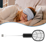 Maxbell Fly Killer Racket Swatter Mini Fly Zapper Racket for Bedroom Trips Home Black