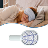 Maxbell Fly Killer Racket Swatter Mini Fly Zapper Racket for Bedroom Trips Home White
