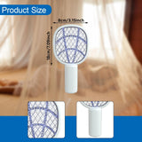 Maxbell Fly Killer Racket Swatter Mini Fly Zapper Racket for Bedroom Trips Home White