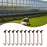 Maxbell 10Pcs Greenhouse Ground Anchor Stakes Garden Pegs for Shed Greenhouse Garden