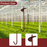 Maxbell 10Pcs Greenhouse Ground Anchor Stakes Garden Pegs for Shed Greenhouse Garden