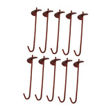 Maxbell 10Pcs Greenhouse Ground Anchor Stakes Garden Pegs for Shed Greenhouse Garden