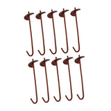 Maxbell 10Pcs Greenhouse Ground Anchor Stakes Garden Pegs for Shed Greenhouse Garden