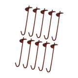 Maxbell 10Pcs Greenhouse Ground Anchor Stakes Garden Pegs for Shed Greenhouse Garden