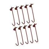 Maxbell 10Pcs Greenhouse Ground Anchor Stakes Garden Pegs for Shed Greenhouse Garden